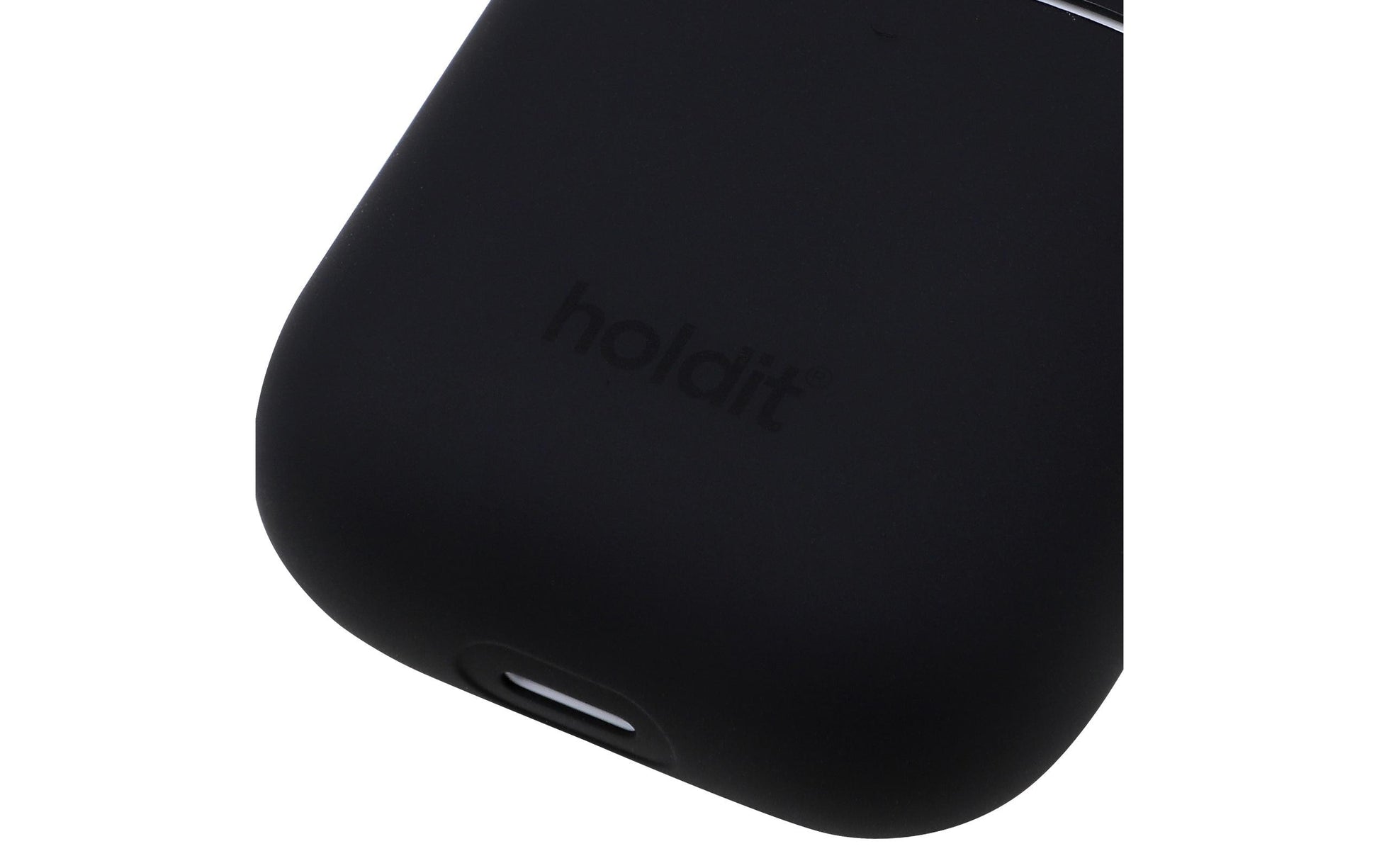 HoldIt Schutzhülle (Silikon) für AirPods, Schwarz