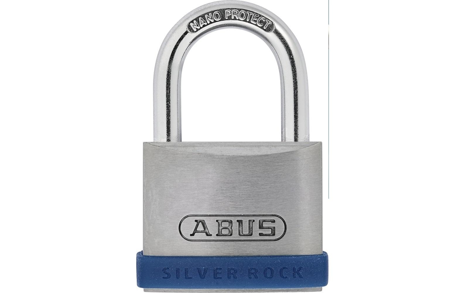 ABUS Silver Rock 5 Mechanisches Vorhängeschloss – Zink, Bügel 25×22 mm, Ø6,5 mm, Sicherheitslevel 5, Aussen