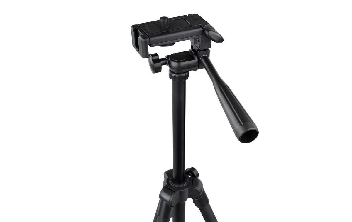 Dörr Smarty Stativ – 112 cm, 3 kg Belastbarkeit, 3 Sektionen, Aluminium, 3-Wege-Kopf, 1/4" Gewinde – Schwarz