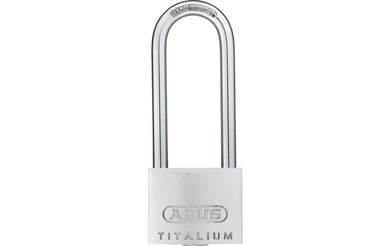 ABUS 64TI/40HB63 Mechanisches Vorhängeschloss – Aluminium, Bügel H×B 63×22 mm, Sicherheitsstufe 5, Aussen