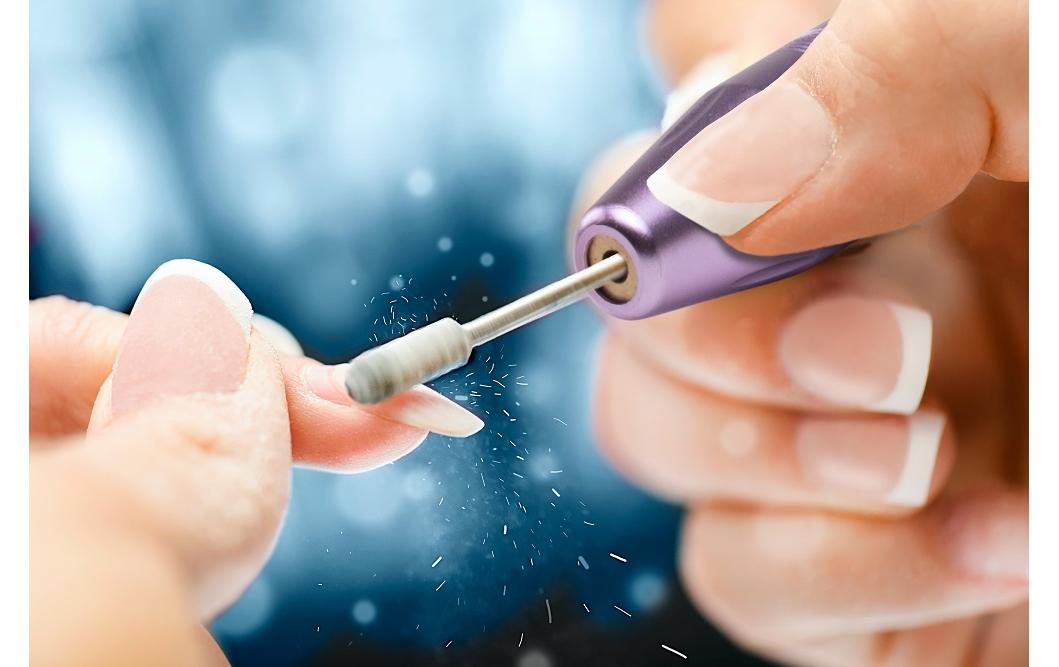 Rio Elektrischer Nagelpolierer – USB-betrieben, 20000 U/min – 11 Aufsätze – Violett – Aluminium