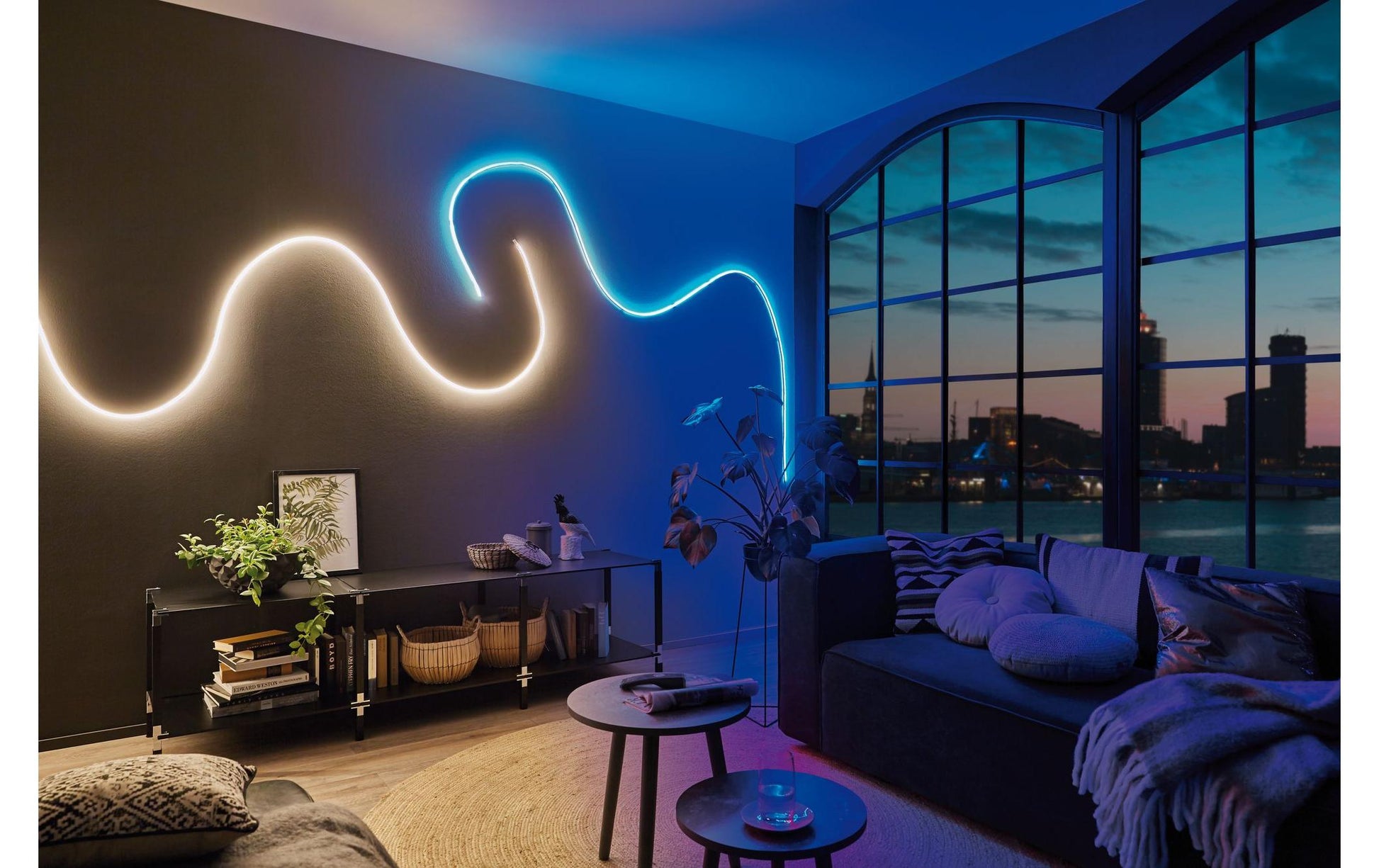 Paulmann LED-Strip – 5 m, 5000 lm, 62 W, 2700 K, dimmbar, inkl. Netzteil, weiss