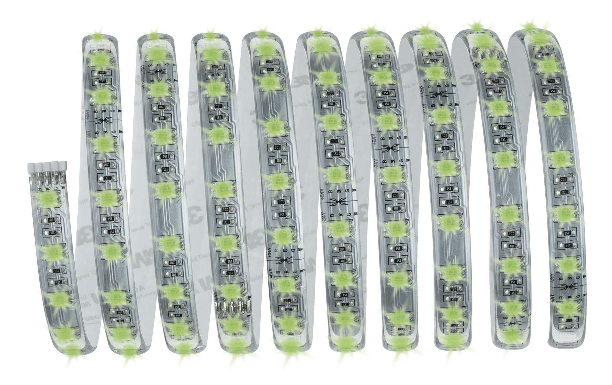 Paulmann LED-Strip MaxLED – Set, 3 m, 1260 lm, 36 W, RGBW, 2700 K, dimmbar, weiss, Netzteil, Fernbedienung