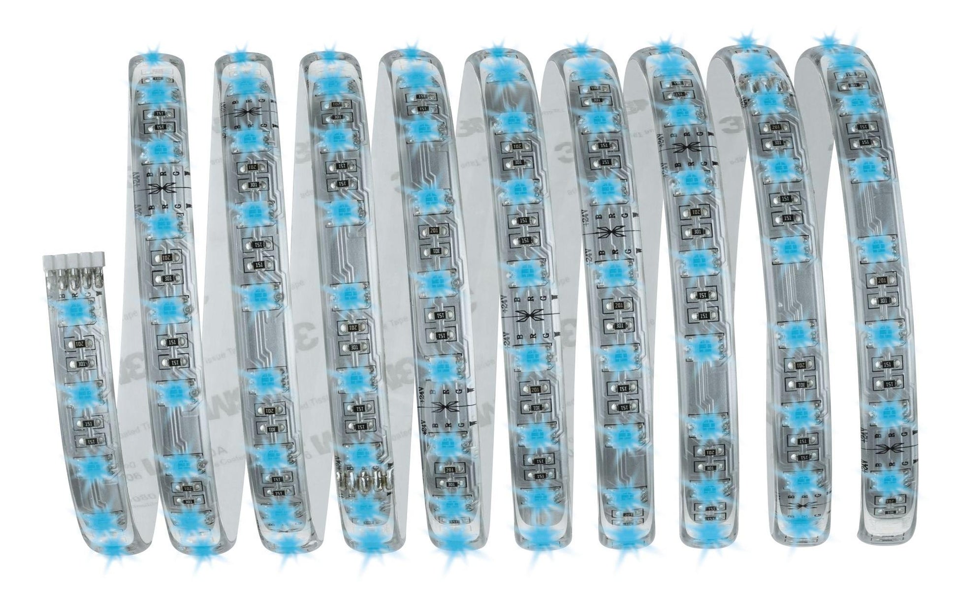 Paulmann LED-Strip MaxLED – Set, 3 m, 1260 lm, 36 W, RGBW, 2700 K, dimmbar, weiss, Netzteil, Fernbedienung