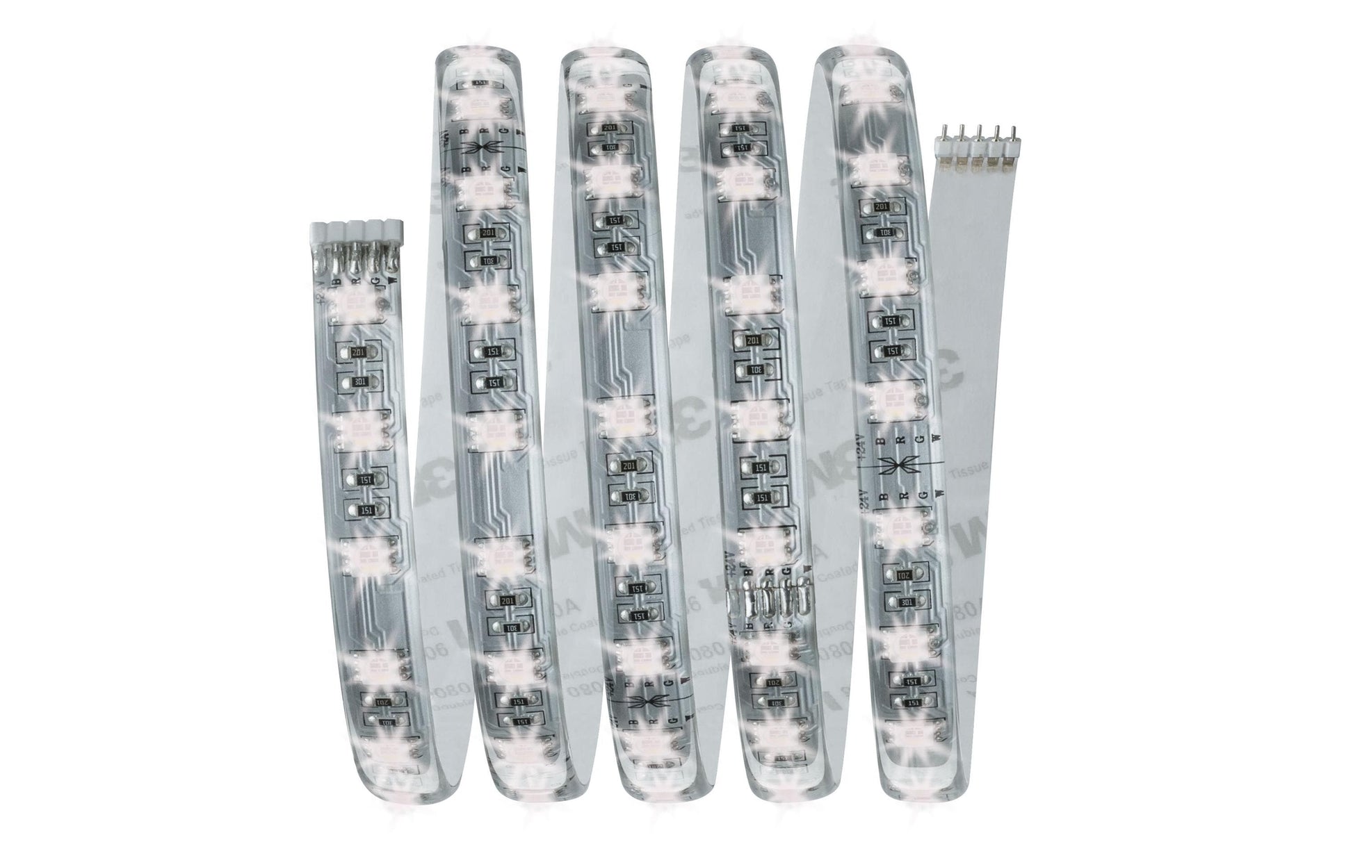 Paulmann LED-Strip MaxLED RGBW Starterset – 1,5 m, 630 lm, 18 W, RGB + 2700 K, dimmbar, weiss