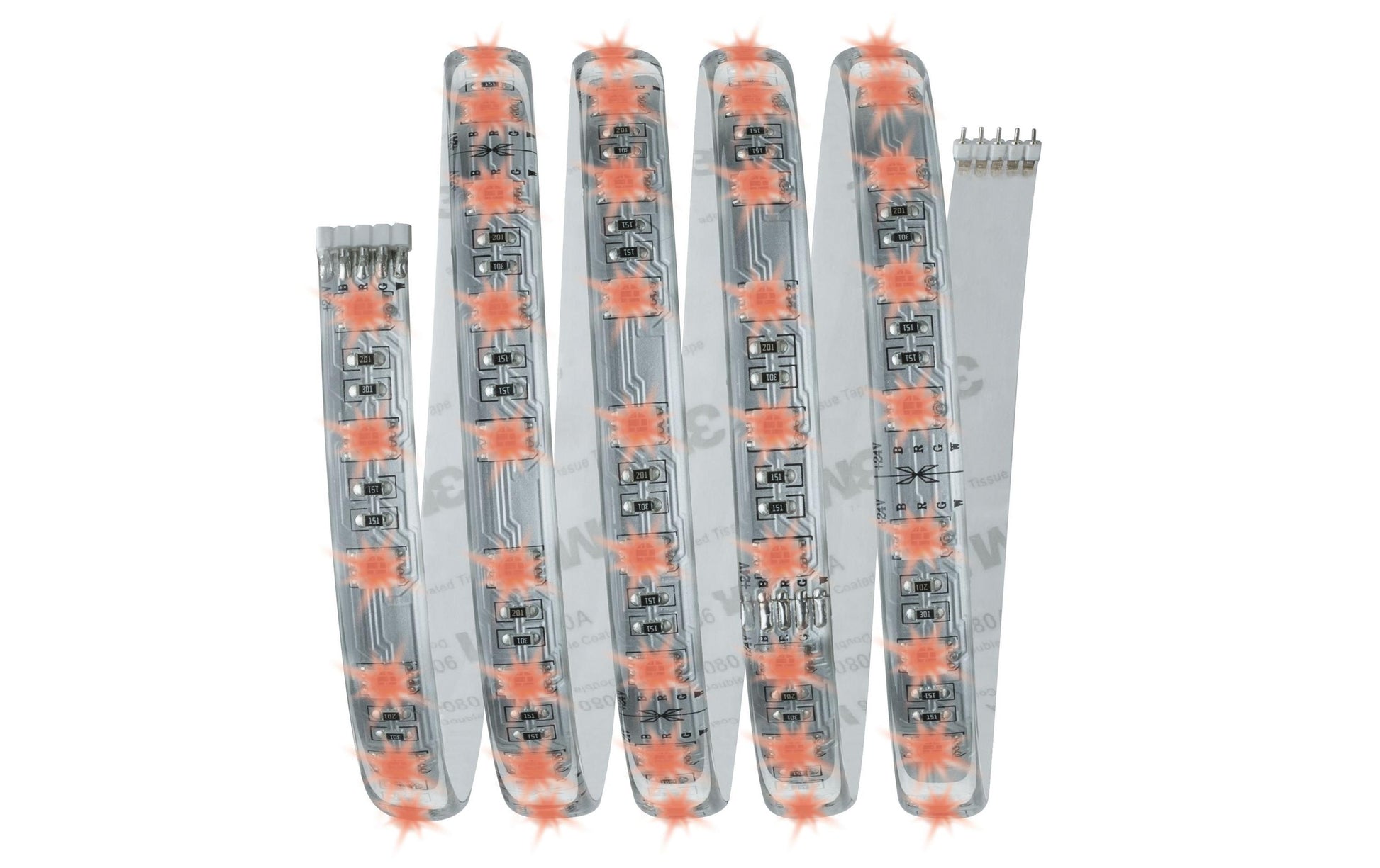 Paulmann LED-Strip MaxLED RGBW Starterset – 1,5 m, 630 lm, 18 W, RGB + 2700 K, dimmbar, weiss