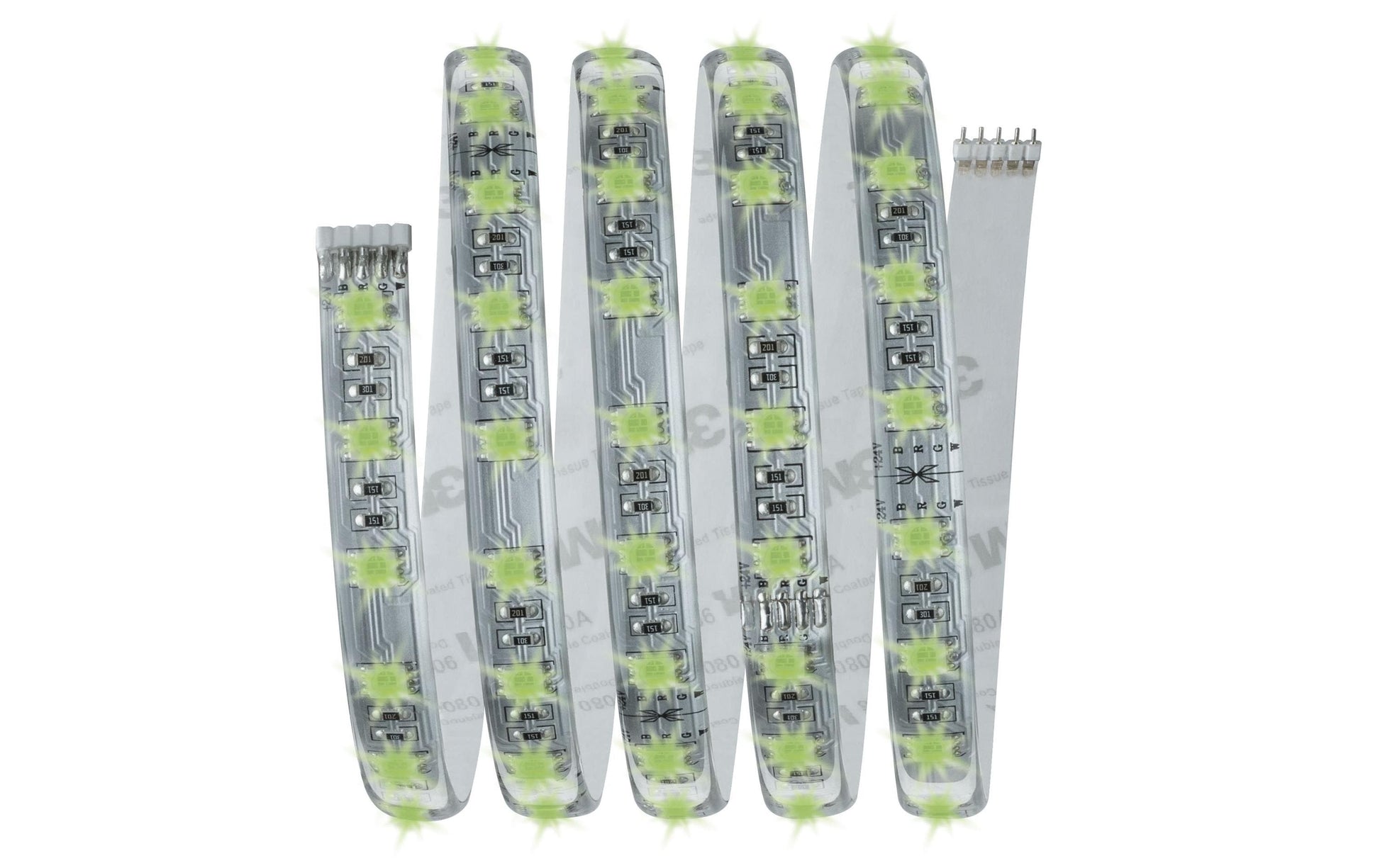 Paulmann LED-Strip MaxLED RGBW Starterset – 1,5 m, 630 lm, 18 W, RGB + 2700 K, dimmbar, weiss