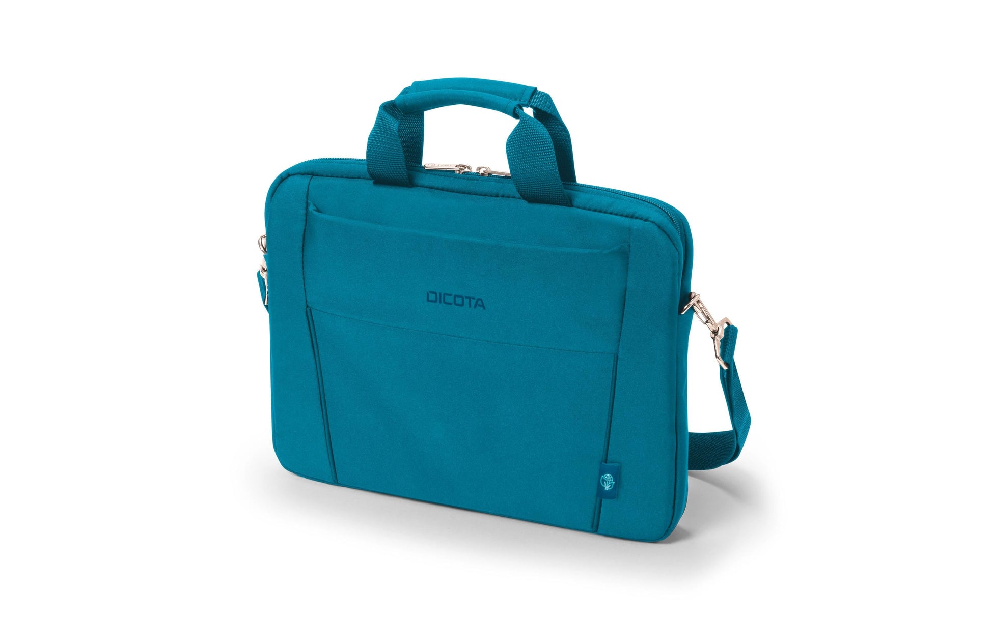 DICOTA Notebook-Tasche bis 14,1" – Handgriff, abnehmbarer Schultergurt – Blau