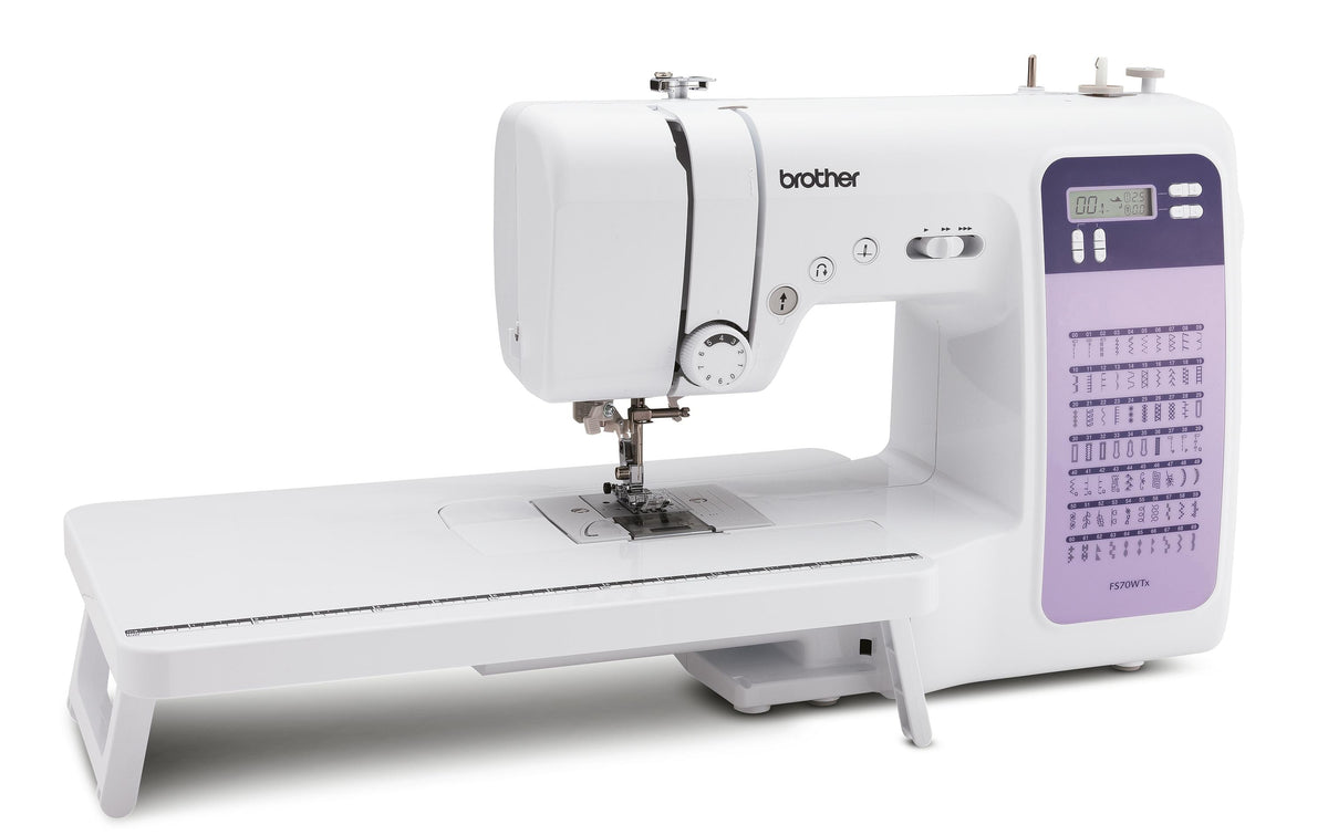 Brother Nähmaschine FS70WTX – Patchwork, Weiss, Violett (FS70WTXVM1)