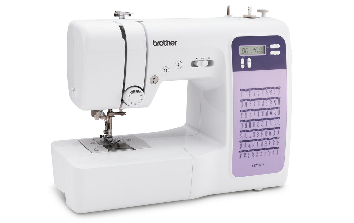Brother Nähmaschine FS70WTX – Patchwork, Weiss, Violett (FS70WTXVM1)