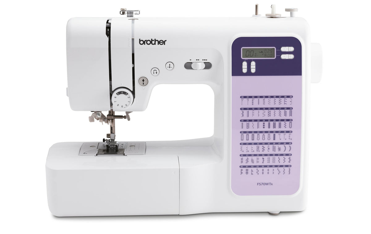 Brother Nähmaschine FS70WTX – Patchwork, Weiss, Violett (FS70WTXVM1)