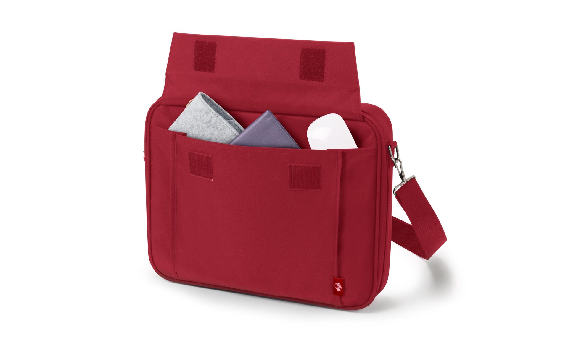 DICOTA Eco Multi BASE Notebook-Tasche bis 15,6" – aus recyceltem PET – Rot