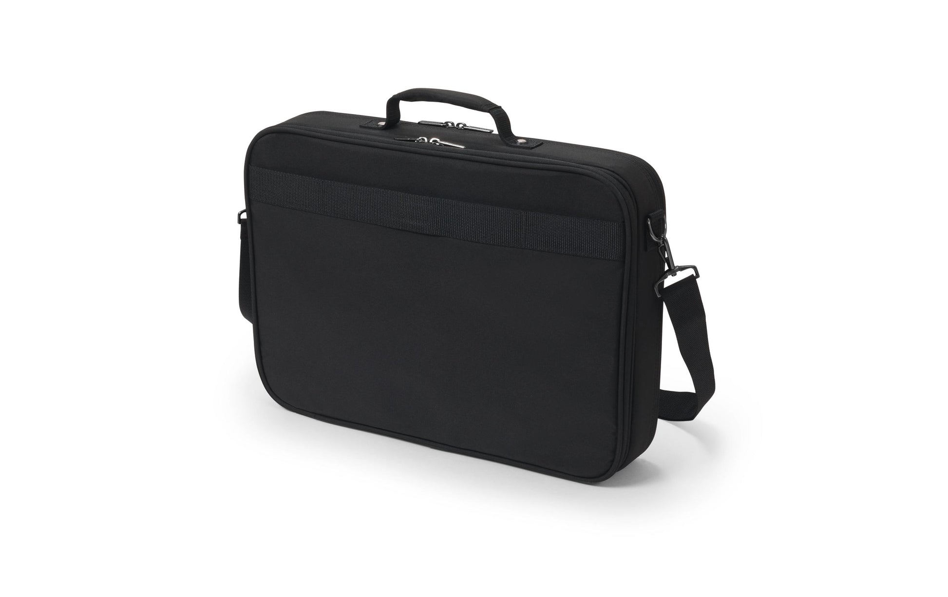 DICOTA Notebook-Tasche bis 15,6" – abnehmbarer Schultergurt, aus recyceltem PET – Schwarz