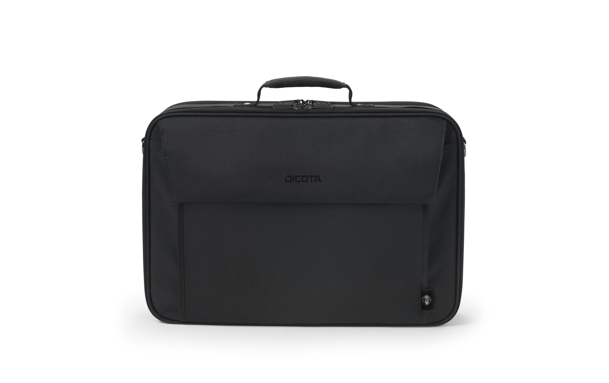 DICOTA Notebook-Tasche bis 17,3" – Trolley-Band, abnehmbarer Schultergurt – Schwarz