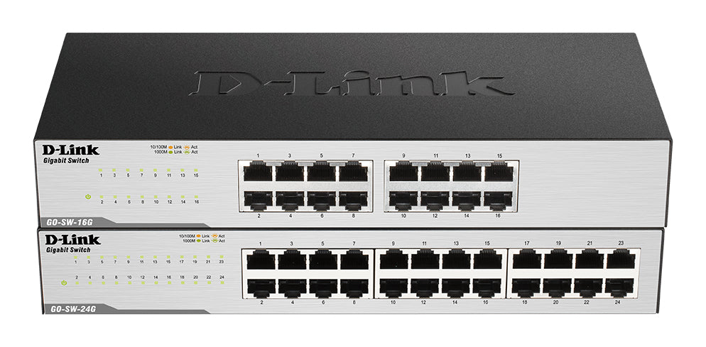 D-Link GO-SW-16G – Switch – 16×GbE, L2, 1U
