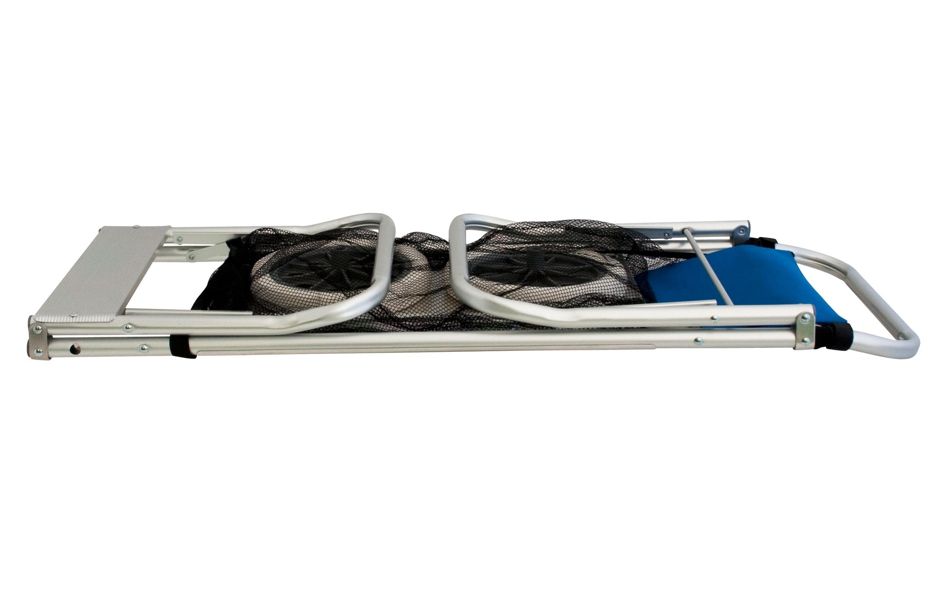 Eurotrail Strandwagen Stripes – faltbar, Aluminiumrahmen – bis 80 kg, 680 × 1120 × 720 mm – mehrfarbig