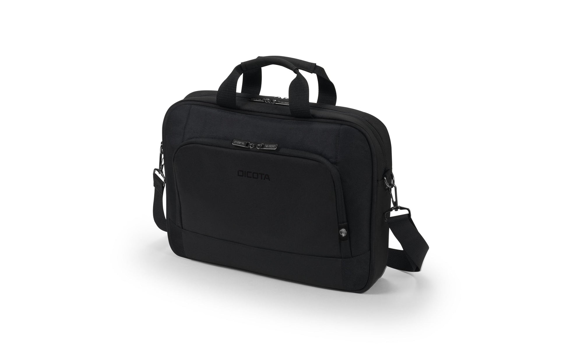 DICOTA Eco Top Traveller BASE Notebook-Tasche 15,6" – Abnehmbarer Schultergurt – Schwarz