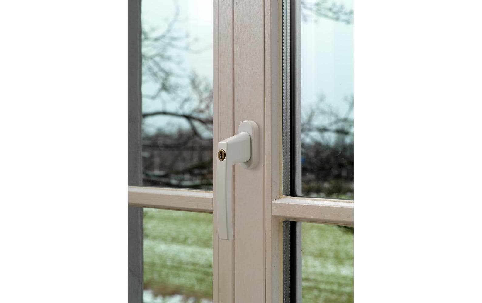 ABUS FG210 S Fenster-Verriegelungsgriff – Sicherheitslevel 3, Schlüssel, Silber