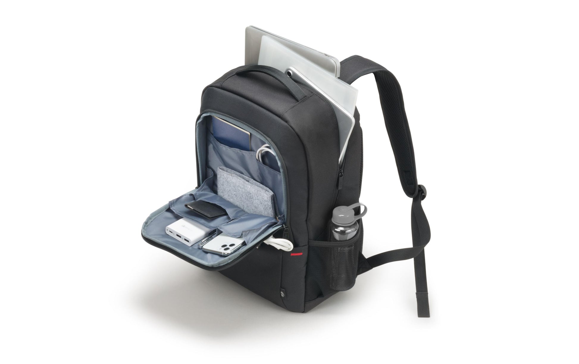 DICOTA Notebook-Rucksack 15,6" – 24 l, Recyceltes Polyester – Schwarz