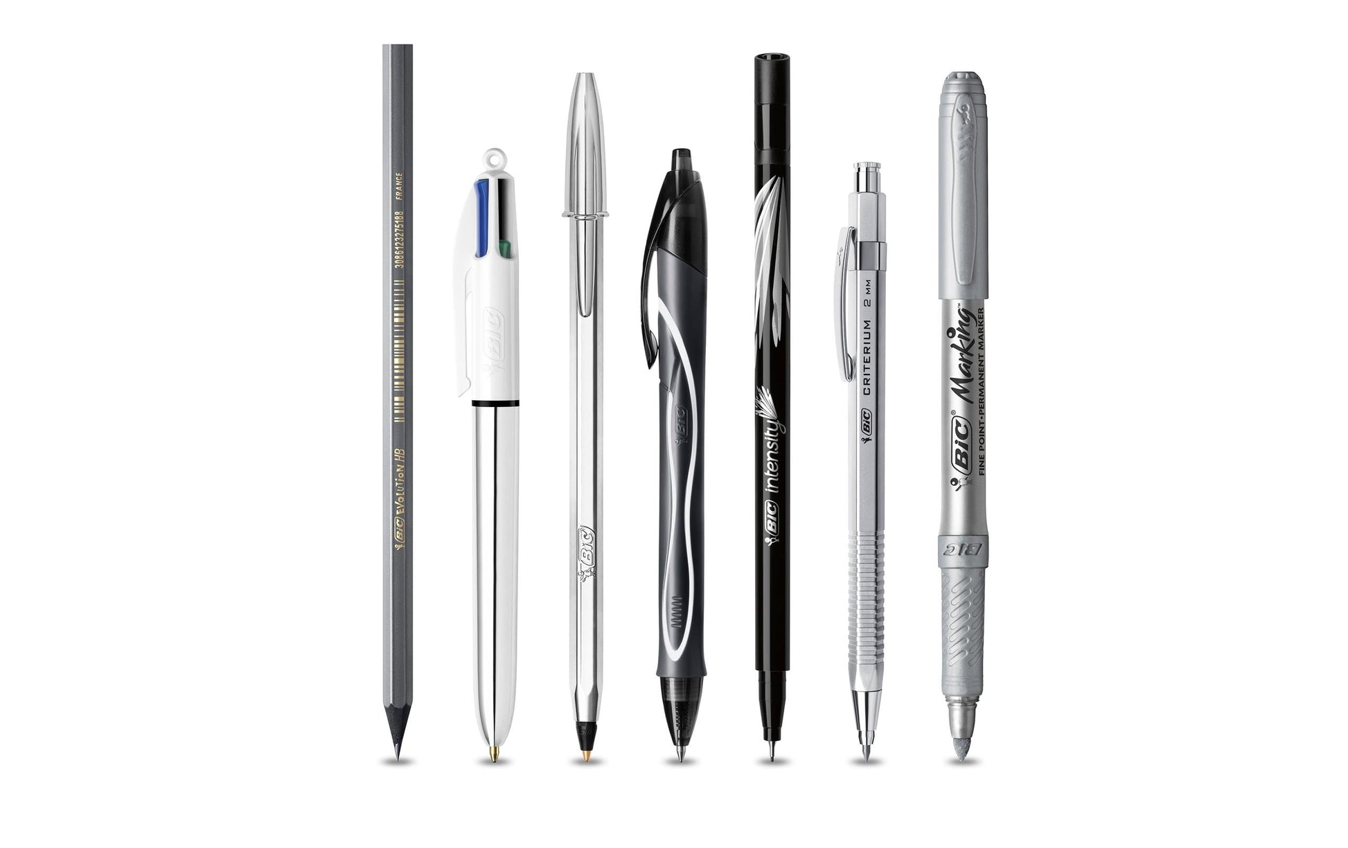 BIC Geschenkset – 110 × 220 mm – Notizbuch & Schreibgeräte – schwarz/grau/silber/weiss