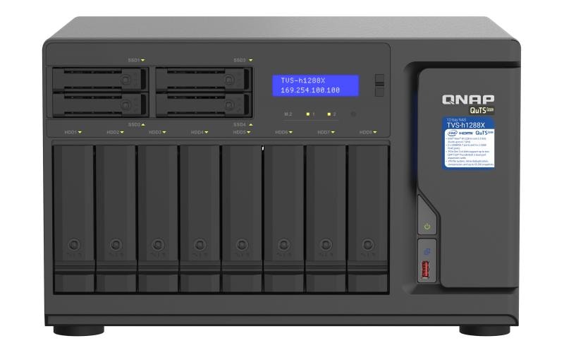 QNAP TVS-h1288X-W1250-16G Speichergerät – 12 Bay