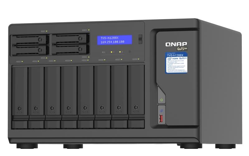QNAP TVS-h1288X-W1250-16G Speichergerät – 12 Bay