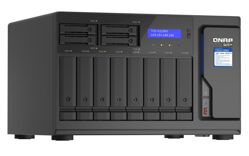 QNAP TVS-h1288X-W1250-16G Speichergerät – 12 Bay