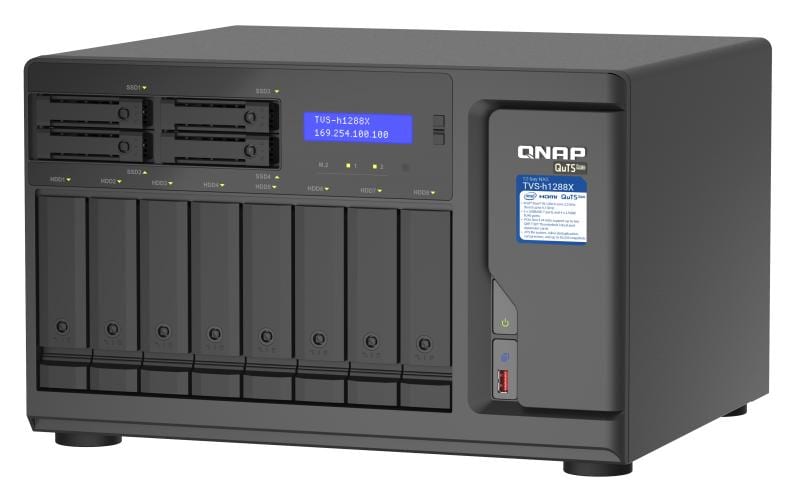 QNAP TVS-h1288X-W1250-16G Speichergerät – 12 Bay