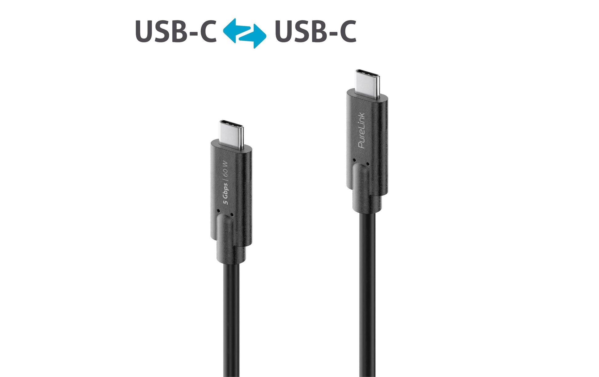 PureLink USB-Kabel, USB-C zu USB-C, 1,5 m, USB 3, Lade-/Datenkabel, für iSeries
