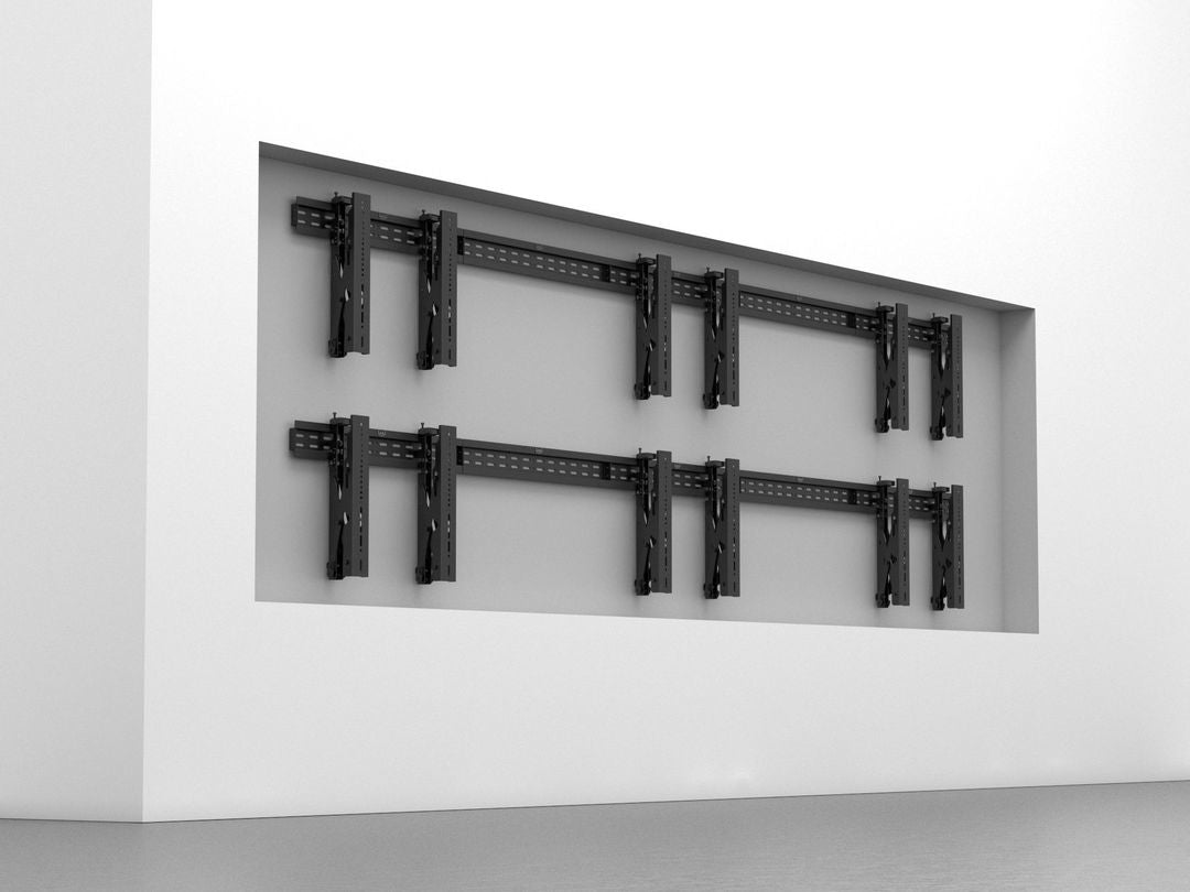 Multibrackets Wandhalterung, ausziehbar, für 40–70", VESA 200×200–600×400, bis 40 kg, schwarz