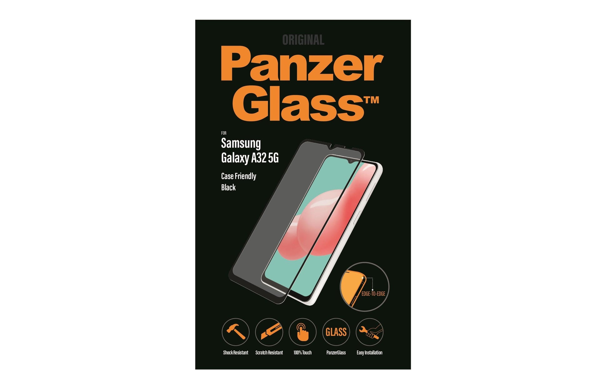 PanzerGlass Displayschutz (Panzerglas), Case Friendly – für Galaxy A32 5G