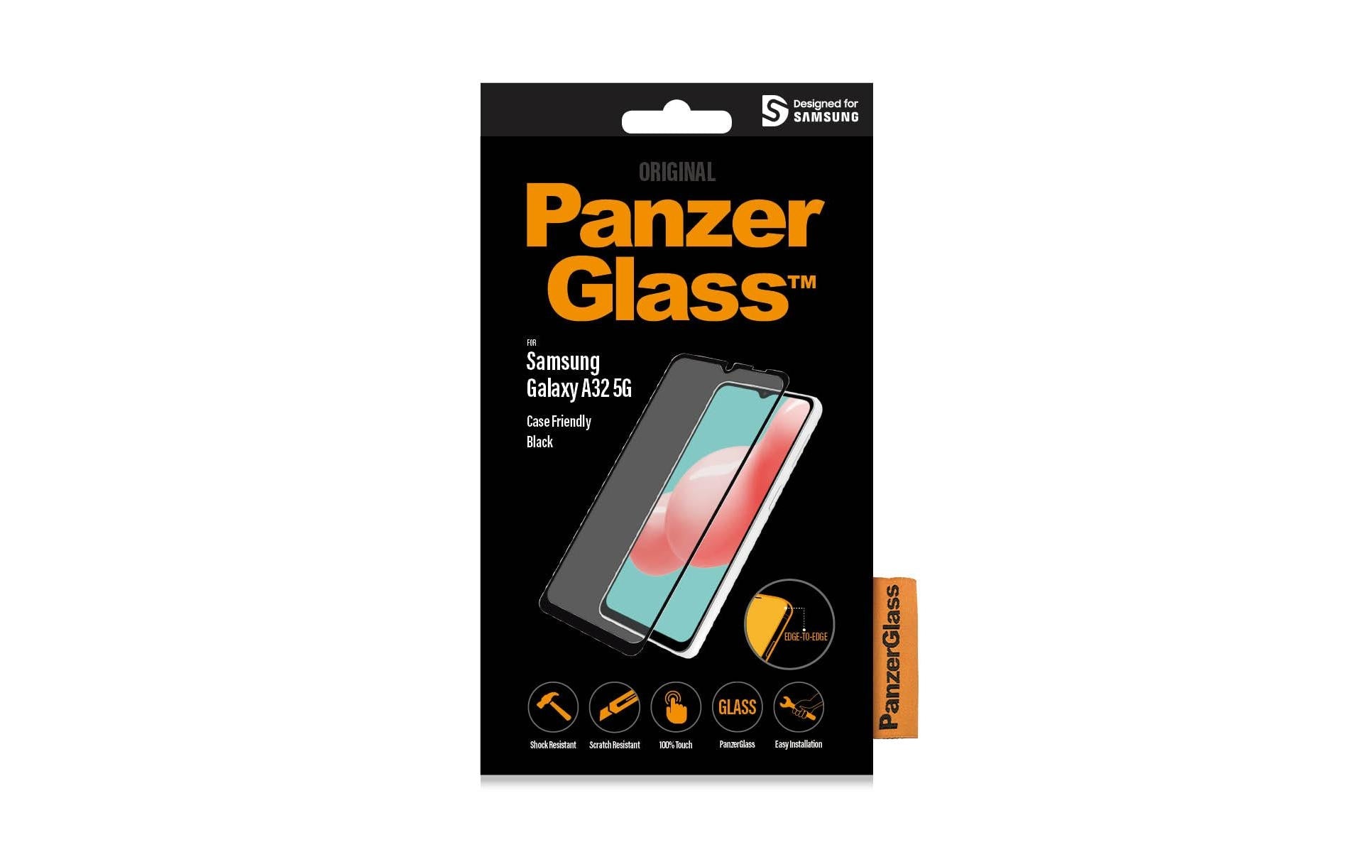 PanzerGlass Displayschutz (Panzerglas), Case Friendly – für Galaxy A32 5G
