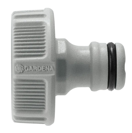 Gardena Garten-Wassersprühdüse – stufenlose Flusskontrolle, frostgeschützt, für 1/2", 5/8", 3/4", grau/orange