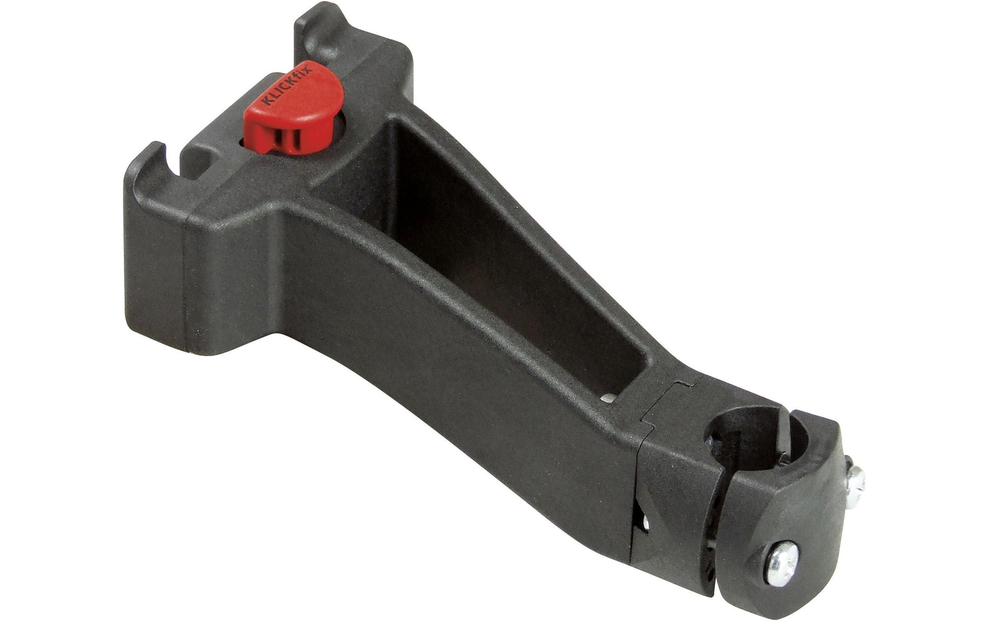 KLICKfix Lenkeradapter Vorbau – 210 g, Kunststoff – für Vorbauten 22,2–25,4 mm – bis 5 kg – schwarz, rot