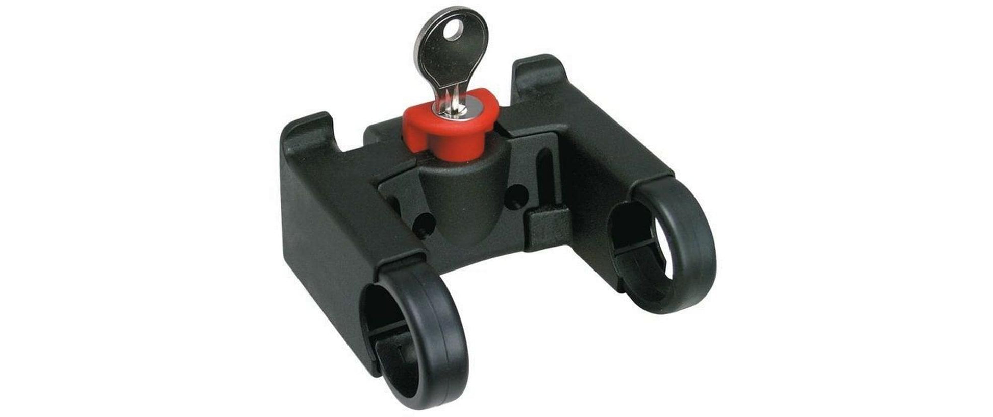 KLICKfix Adapter für Lenkerhalterung – mit Schloss – für Lenker Ø 26 mm – Schwarz – Fiberglas, Polyamid
