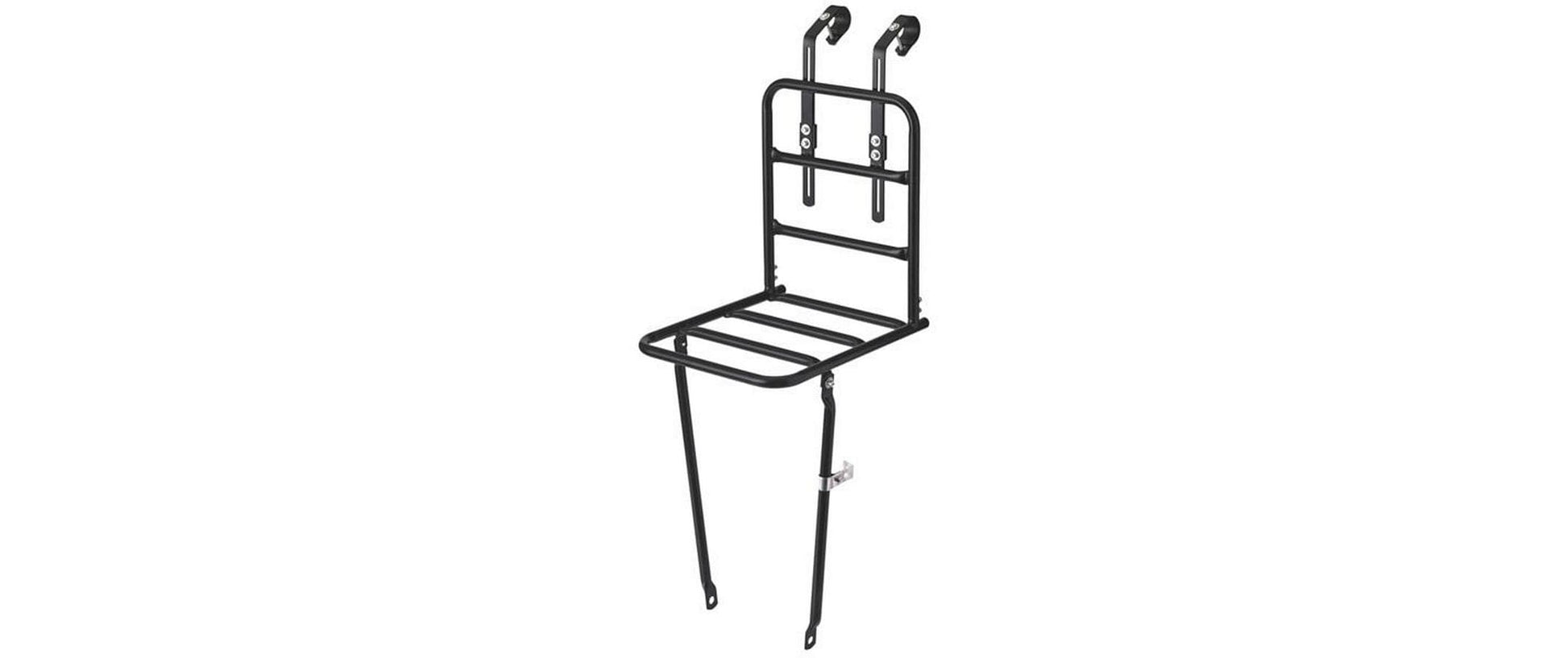 Basil Frontträger L – belastbar bis 10 kg, einfache Montage – 400 × 960 × 280 mm – schwarz, Stahl – 1 Stk.
