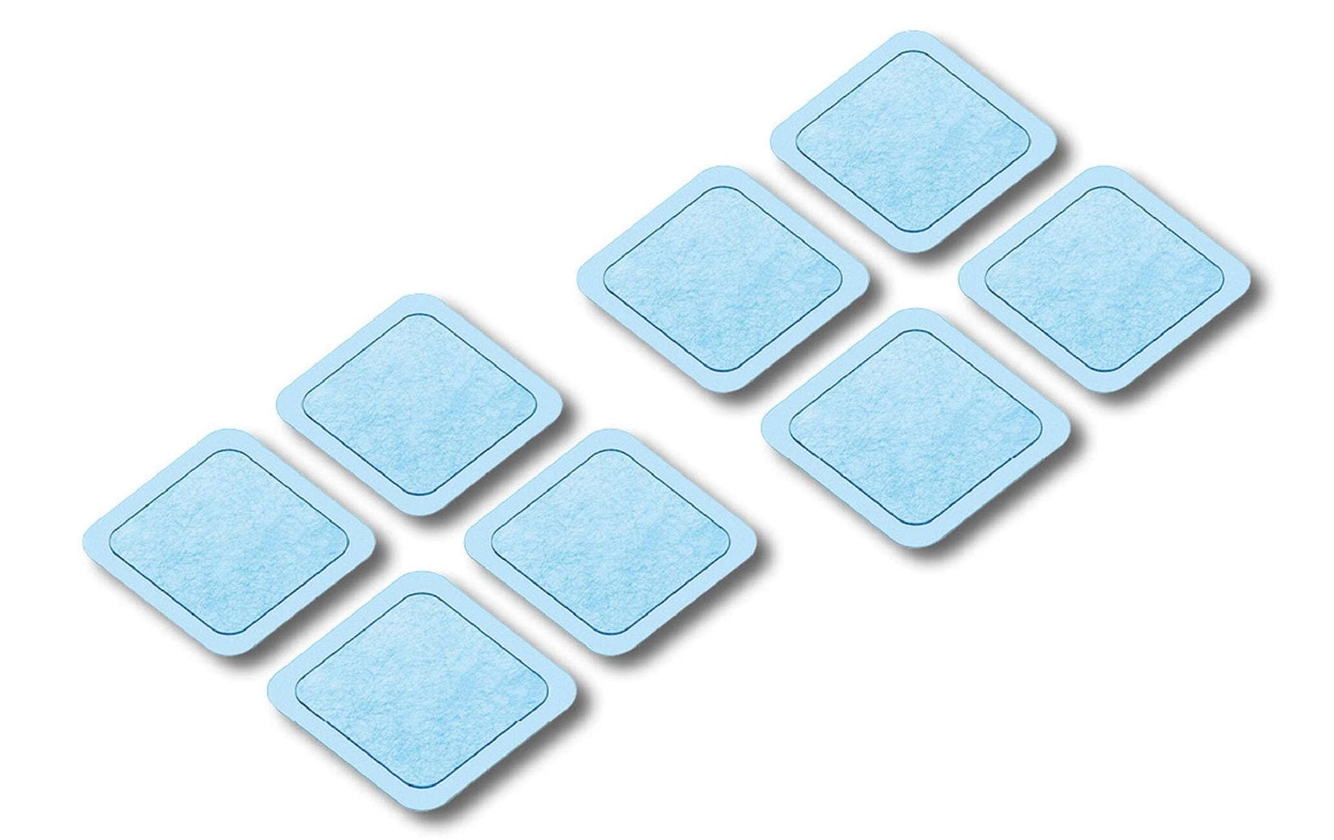 Beurer Gel-Pads – für EM40, EM49, EM80 – mit Wärmefunktion, 4,5 × 4,5 cm, 8 Stk – blau