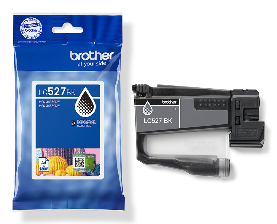 Brother LC527BK – Original Tintenpatrone, Schwarz, 1'300 Seiten