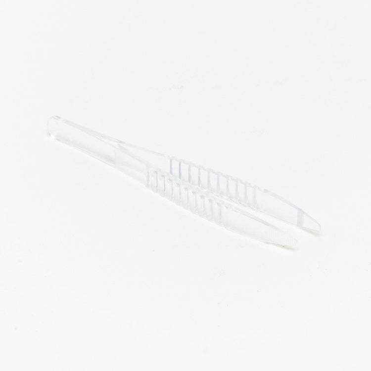 Pinzette – 100 Stück, steril, 124 mm, transparent