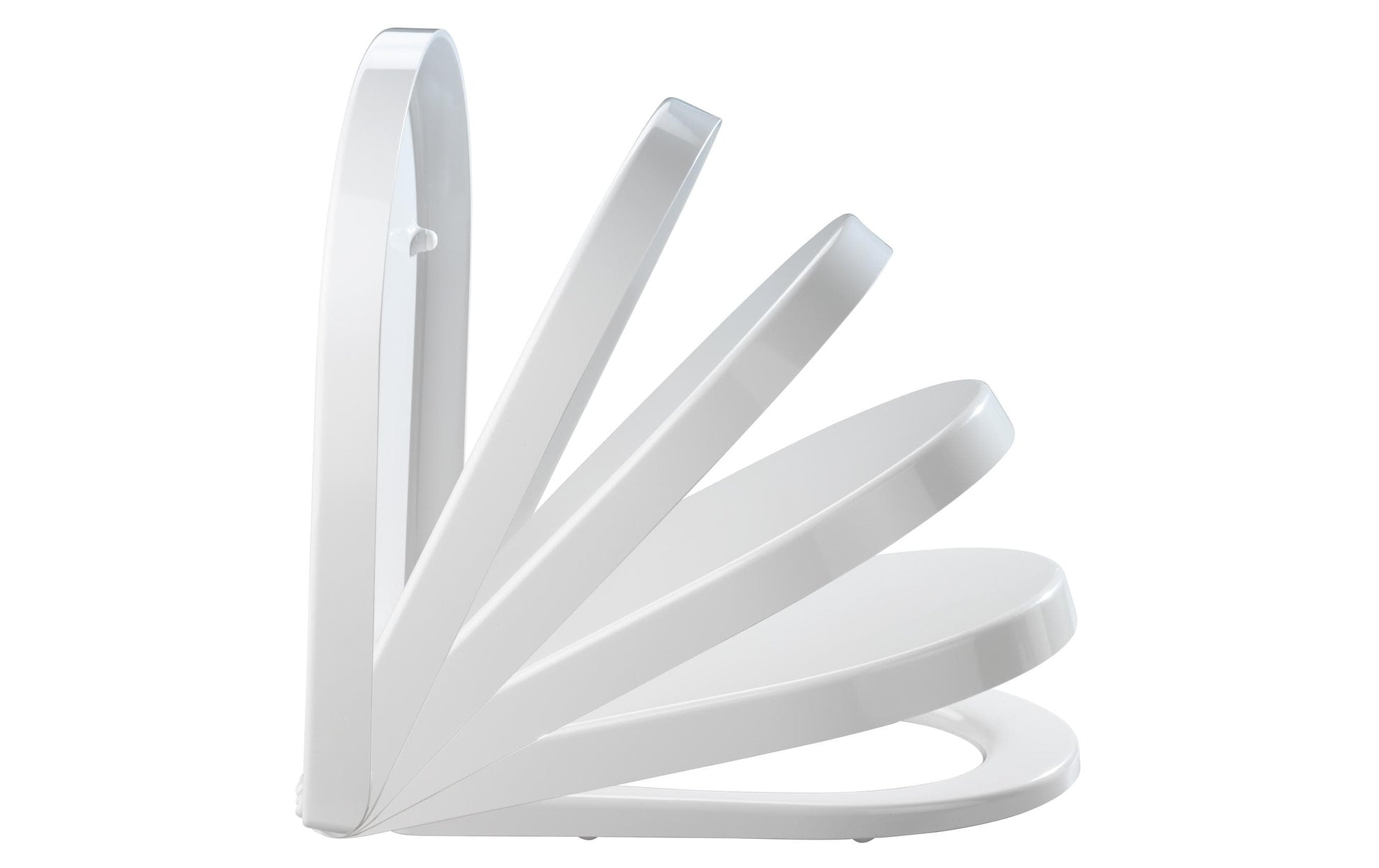 Wenko Palma – Toilettensitz – Duroplast, weiss, mit Deckel, mit Absenkautomatik, 37,5 × 46,5 cm