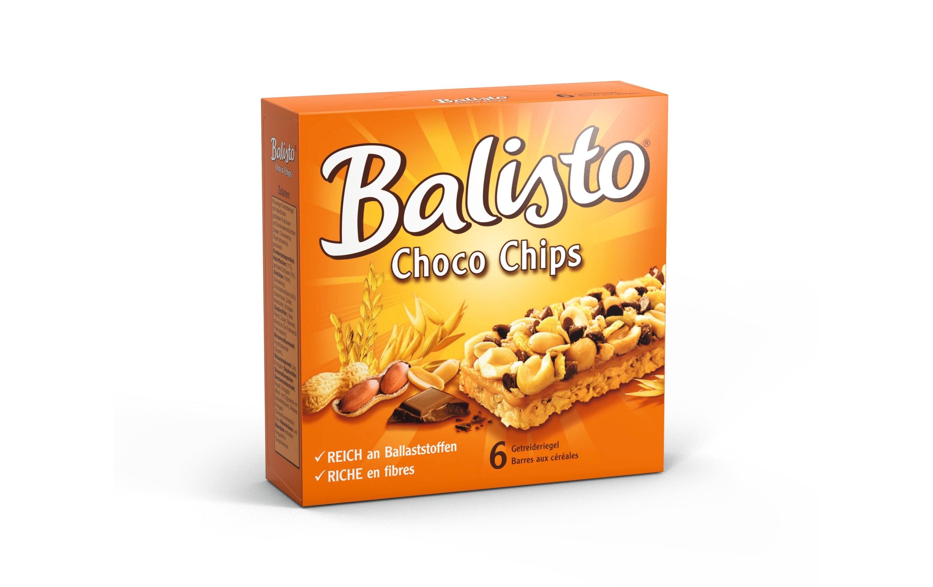 Balisto Choco Chips Riegel – 156 g