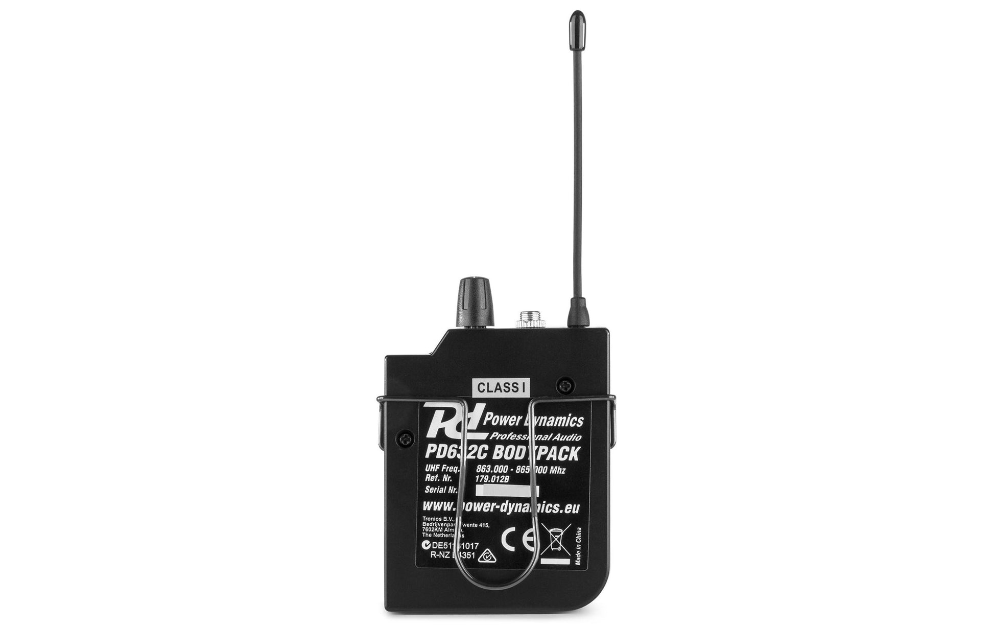 Power Dynamics PD632BP – Taschensender-Set – 3,5 mm Klinke, Kabellos, Omnidirektional – für PD632 Serie