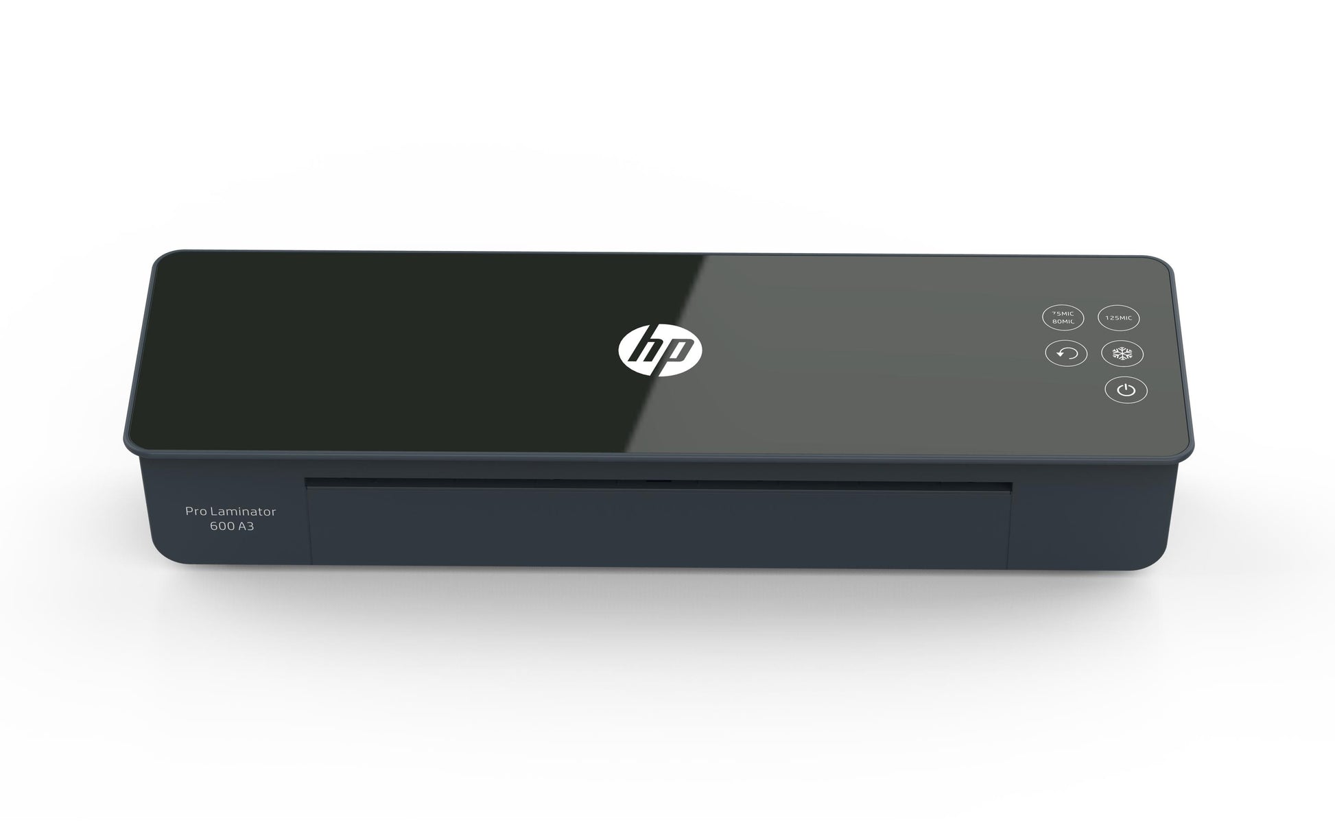 HP Pro 600 Laminiergerät A3 – 2-Rollen, 75–125 µm, Kaltlamination, Aufheizzeit 1 Min., 600 mm/min, Schwarz