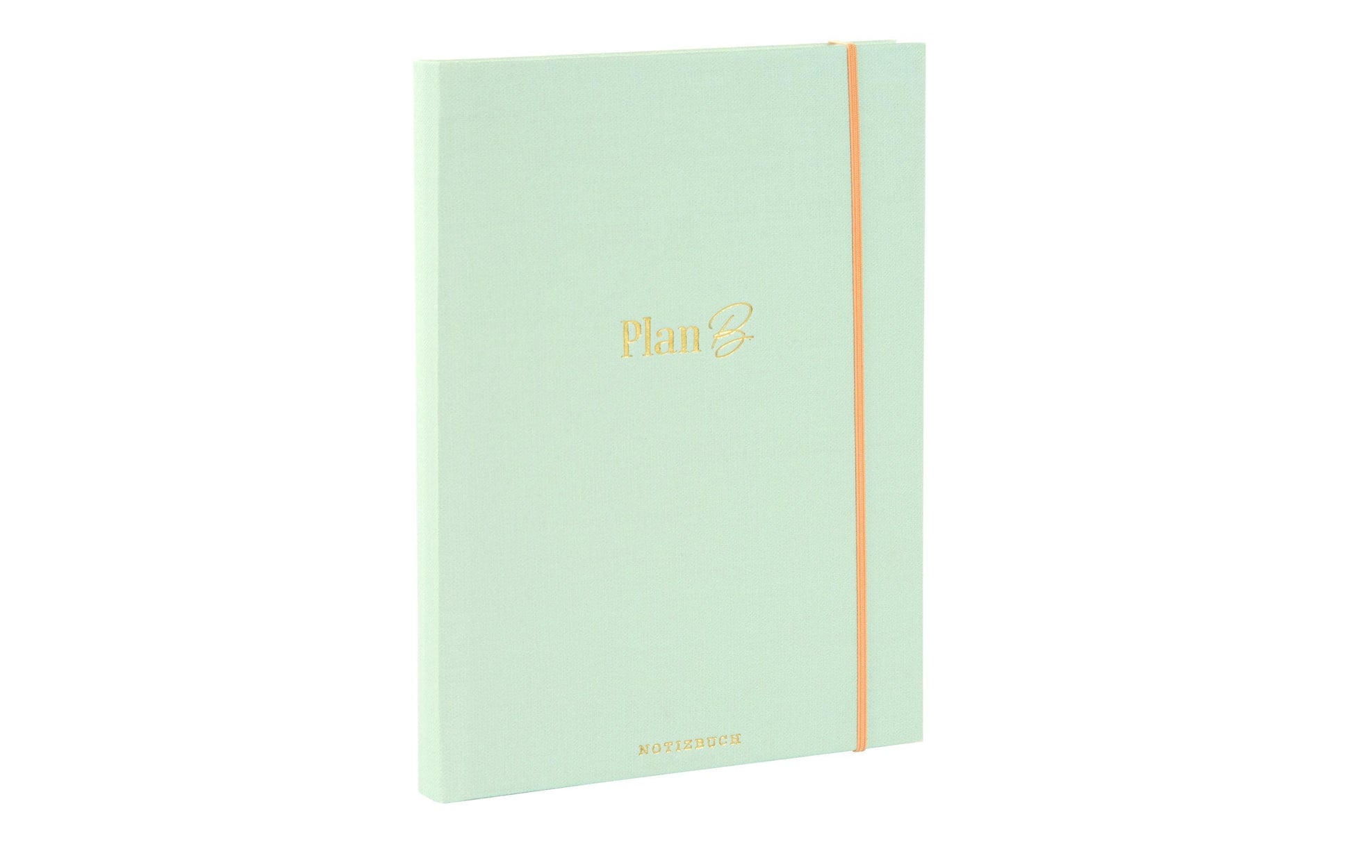 Goldbuch Notizbuch – A5 – punktiert 5 mm – 200 Seiten – 100 g/m² – Hardcover, Gummiband – hellgrün