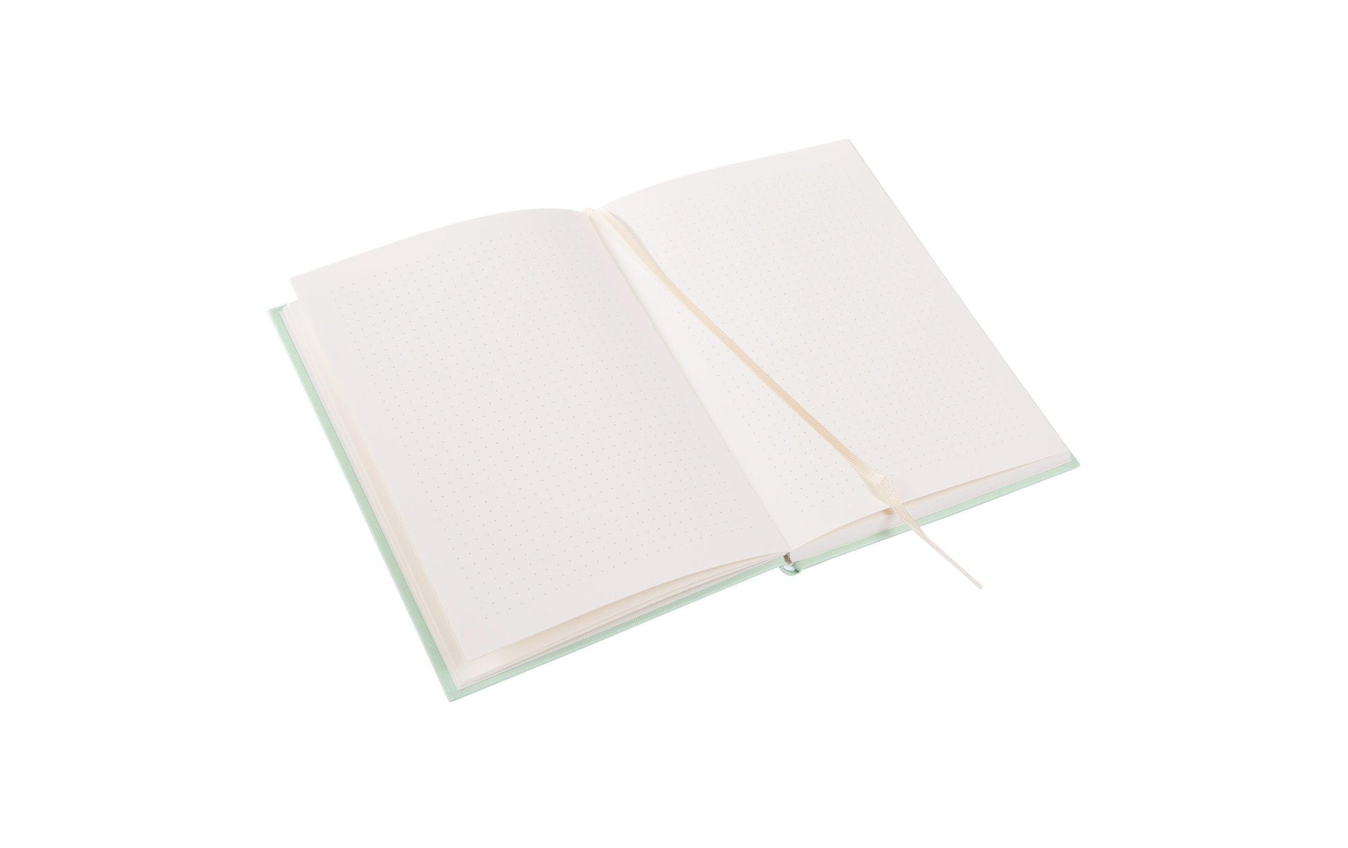 Goldbuch Notizbuch – A5 – punktiert 5 mm – 200 Seiten – 100 g/m² – Hardcover, Gummiband – hellgrün
