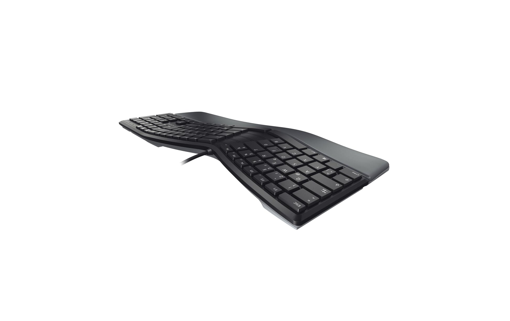 Cherry KC 4500 ERGO – Tastatur, kabelgebunden (USB-A), CH-Layout (DE-CH), Fullsize (mit Ziffernblock)