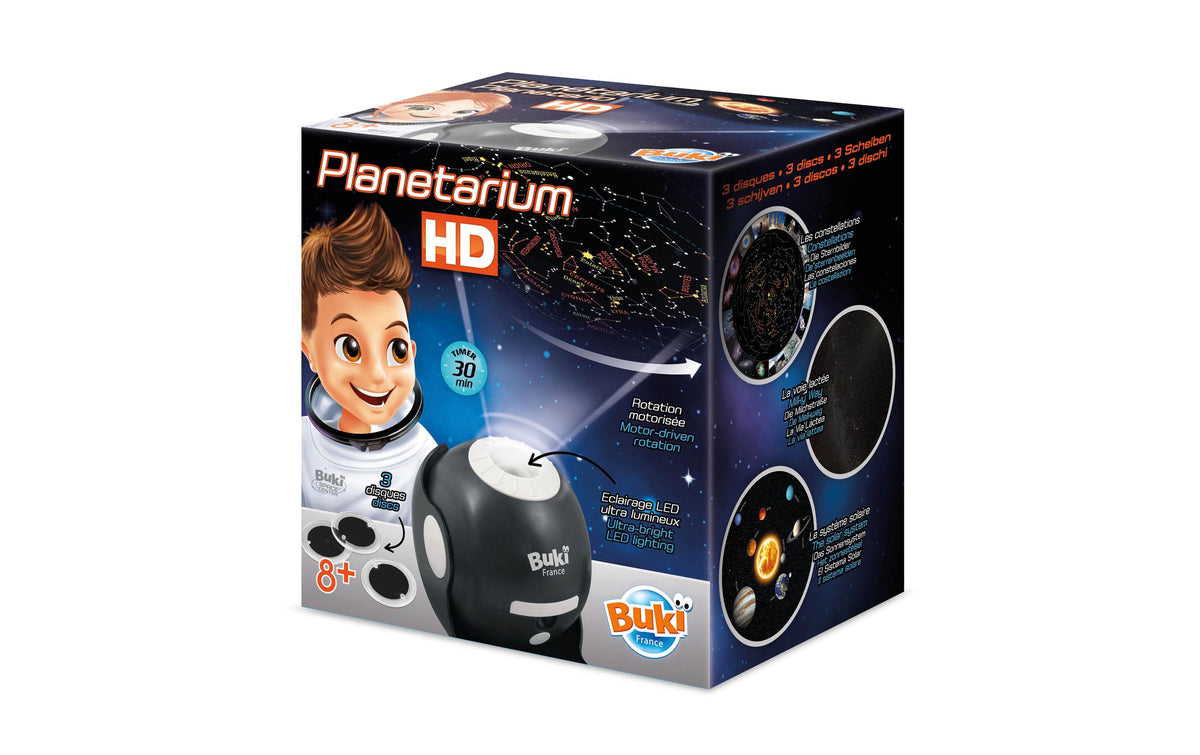 Buki Sternenhimmel-Projektor – Planetarium, ab 8 Jahren, Mehrsprachig (it/nl/de/en/fr)