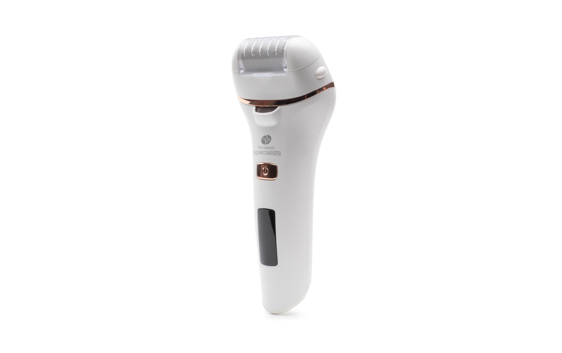 Rio Hornhautentferner Go Smooth – 2 Betriebsstufen, wiederaufladbar, nass & trocken – weiss