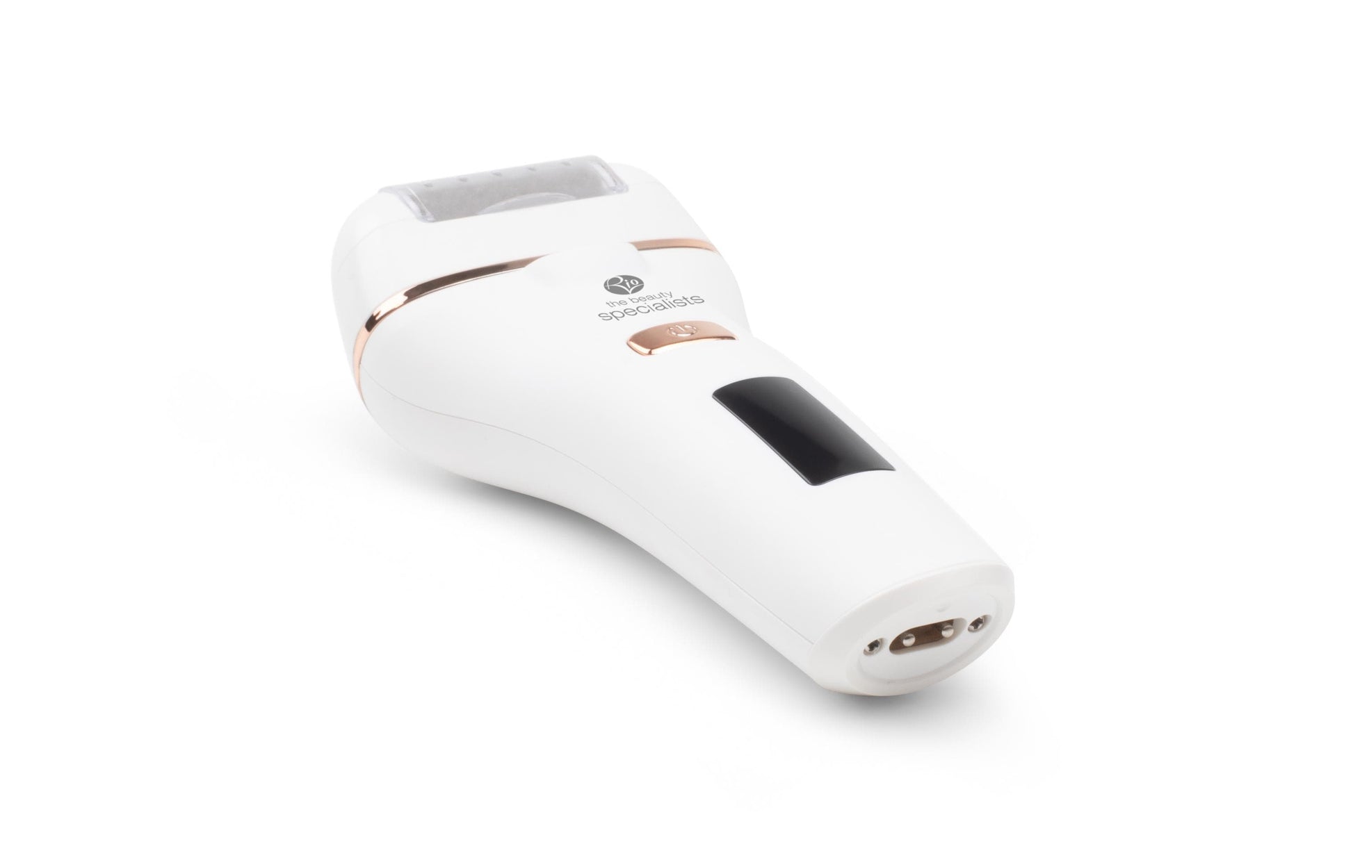 Rio Hornhautentferner Go Smooth – 2 Betriebsstufen, wiederaufladbar, nass & trocken – weiss