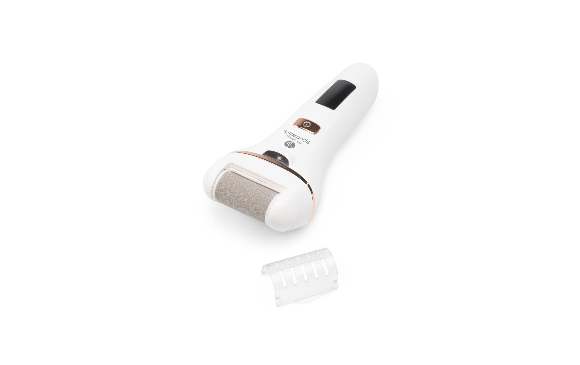 Rio Hornhautentferner Go Smooth – 2 Betriebsstufen, wiederaufladbar, nass & trocken – weiss